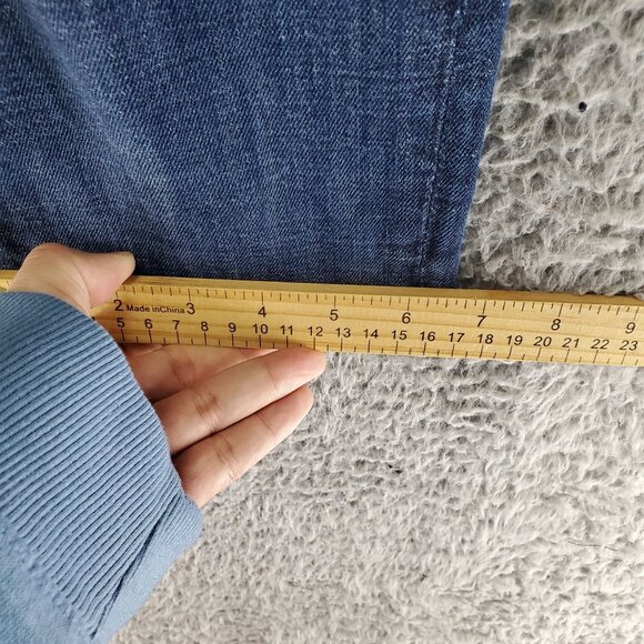 American Eagle Outfitters Jeans Womens 8 Blue Artist Crop Stretch Denim - Picture 8 of 9